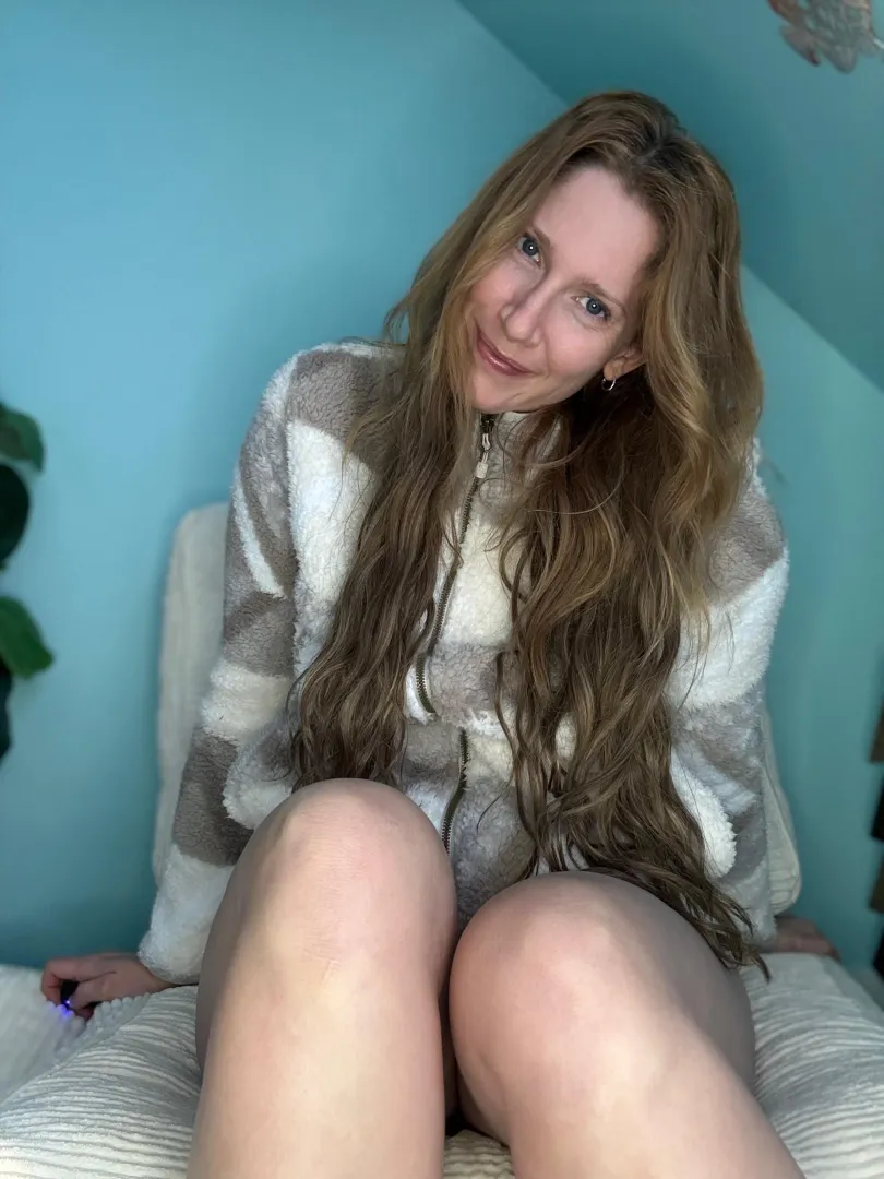 Fuzzy sweaters keep me warm