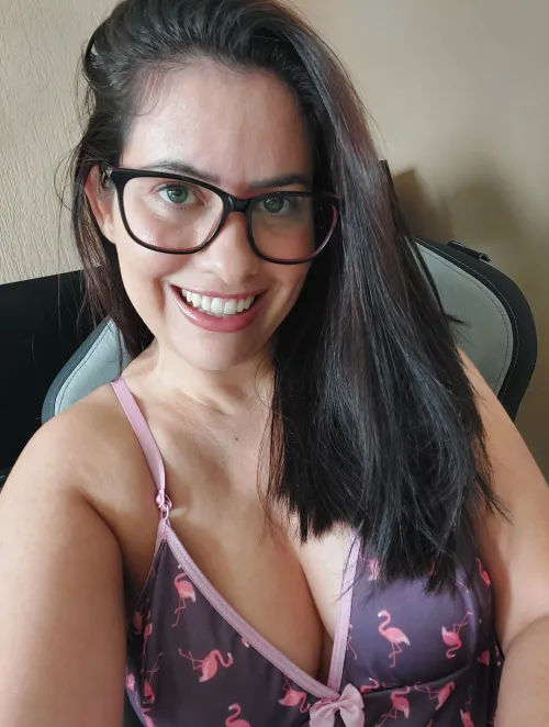 Glasses and a naughty girl