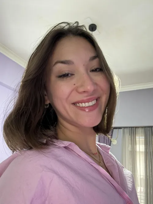 Grinning wide imagining your touch