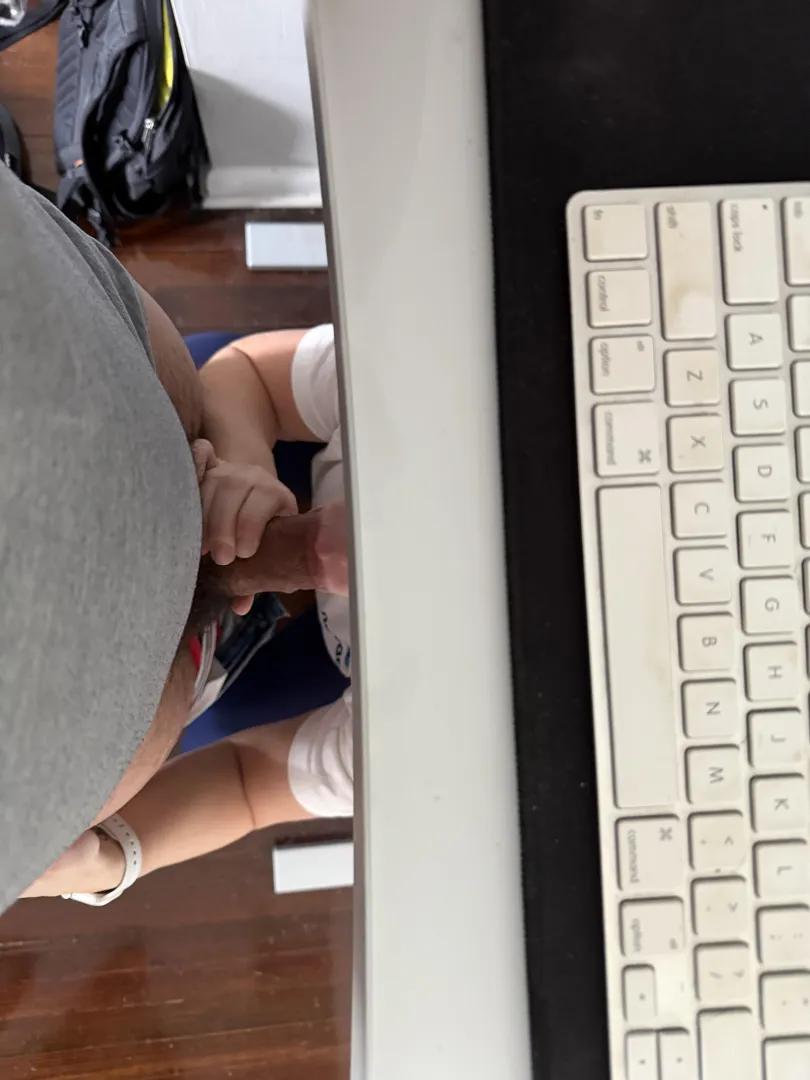 Had a visitor in the home office today