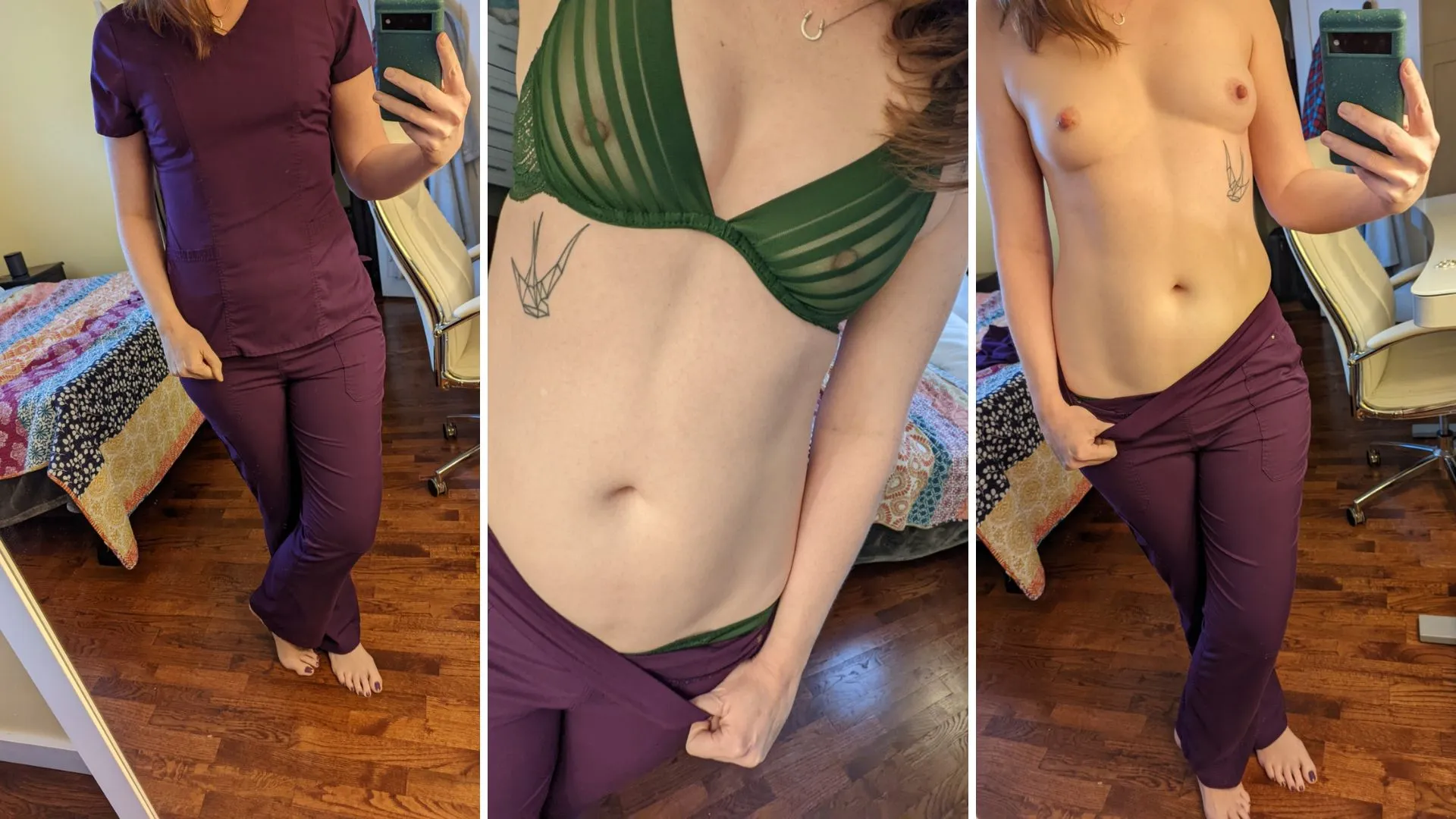 How many nurses do you think are probably wearing lingerie under their scrubs...