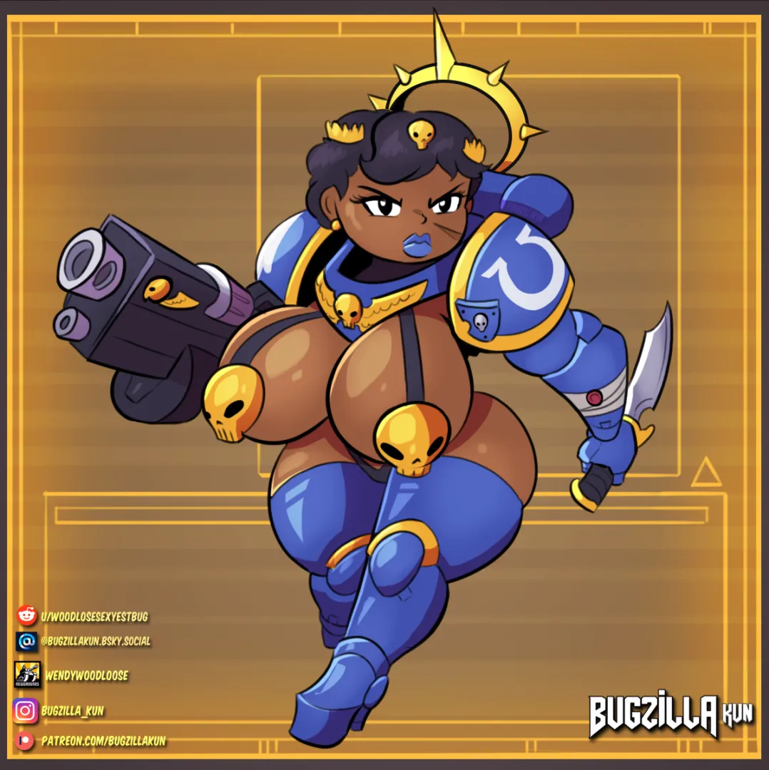 Just a doodle of my oc Veteran Mirane (by Bugzilla)