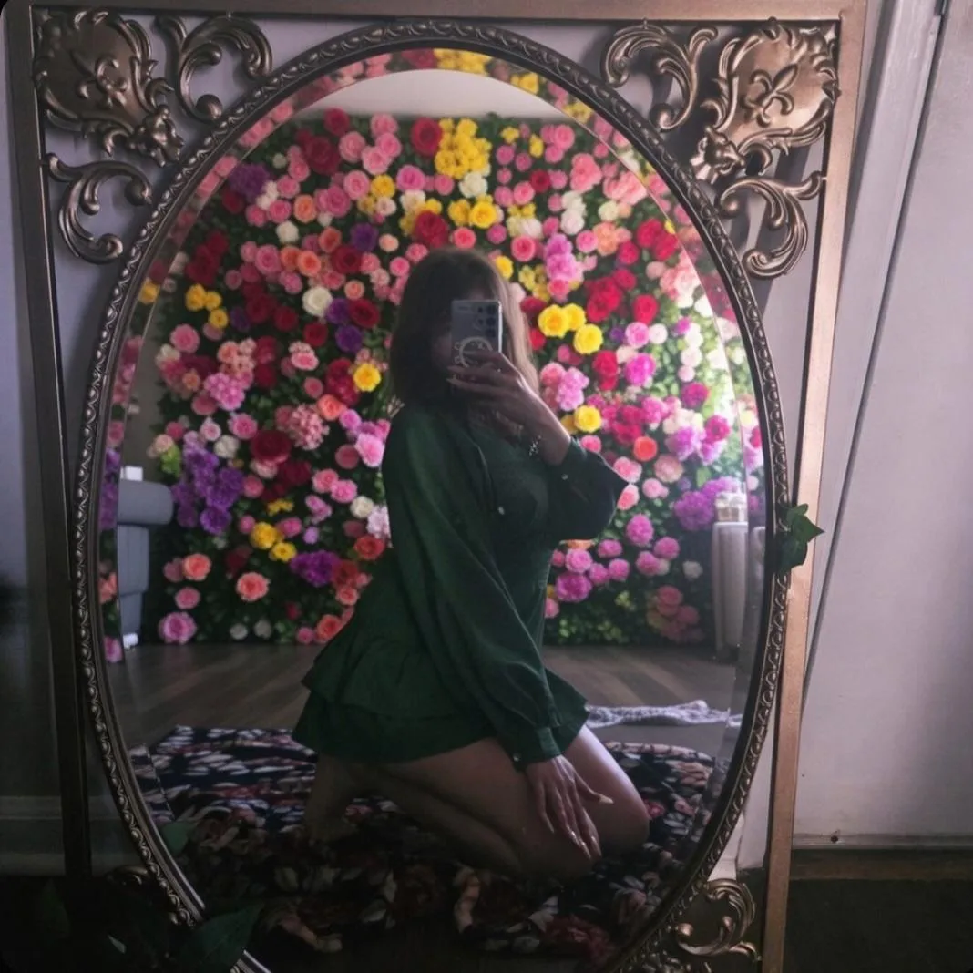 My birthday flower wall