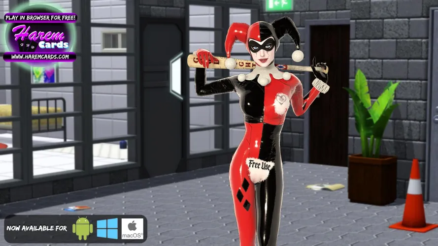 No wonder she is so popular in Arkham... [HaremCards] (Pink Palm Production)