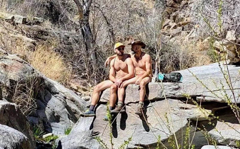 Nothing like basking in the sun with my best bud on a naked hike