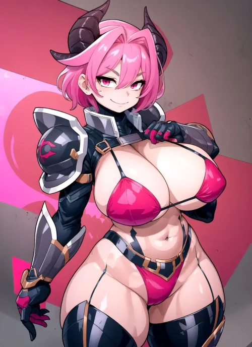 [OC] Horns (@LewdsLotta)