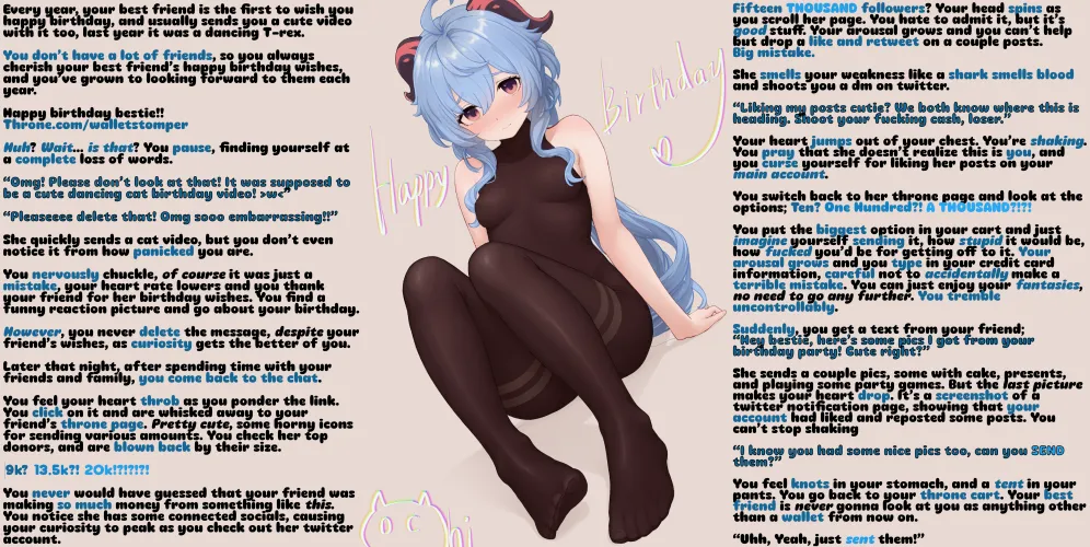 One wrong link turns into a lifetime wallet~ [Findom] [Femdom] [No sex] [Friend] [Long]