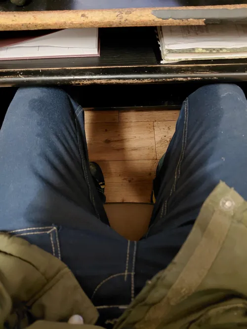 Peed my pants at work.