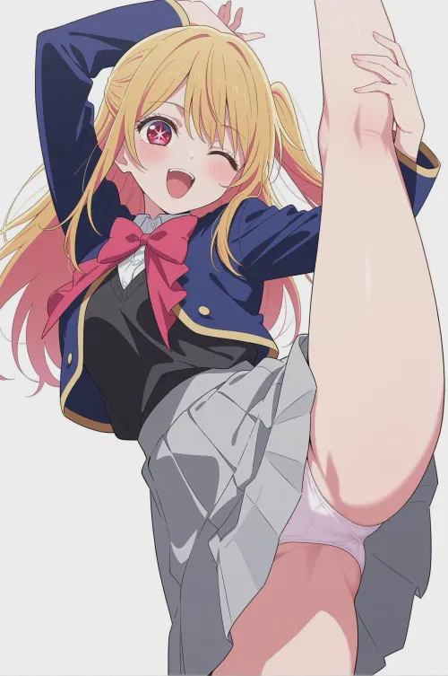 Ruby showing off her panties