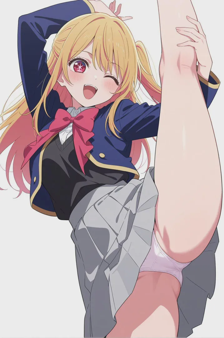 Ruby showing off her panties