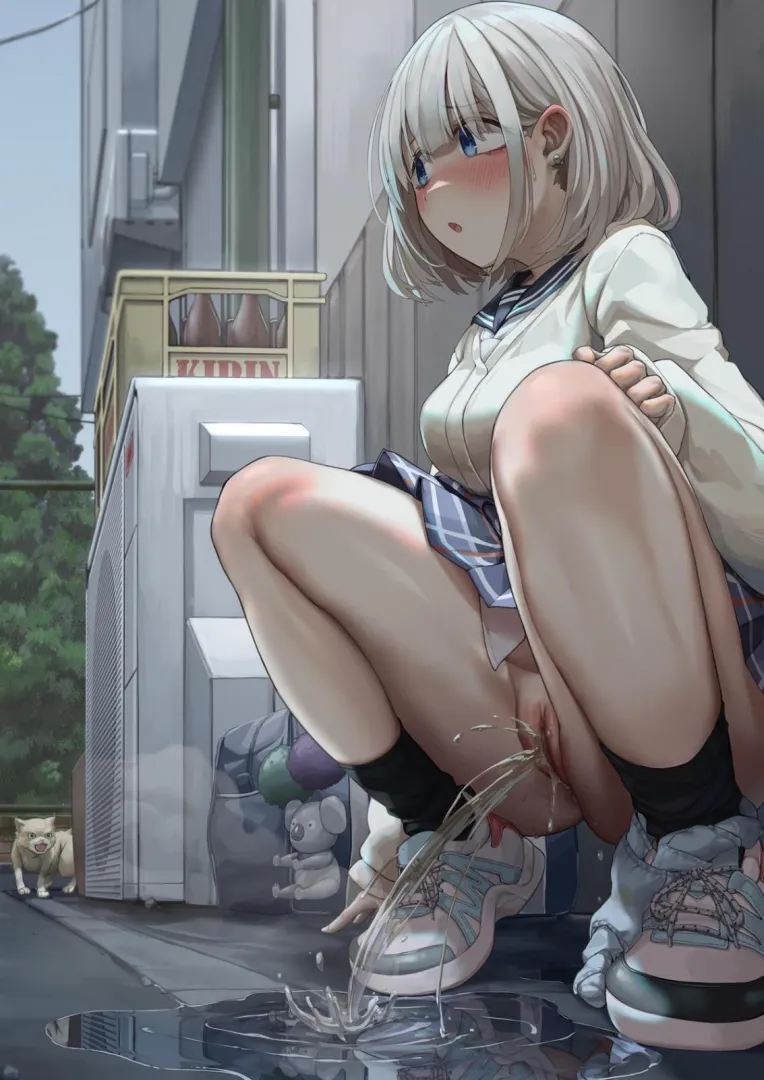 She prefers to pee outside