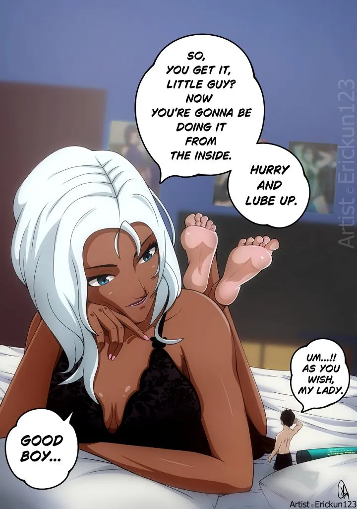 Storm wants you to do it from the inside. Are you ready to serve your Goddess ? art by me [Artist: Erickun123]