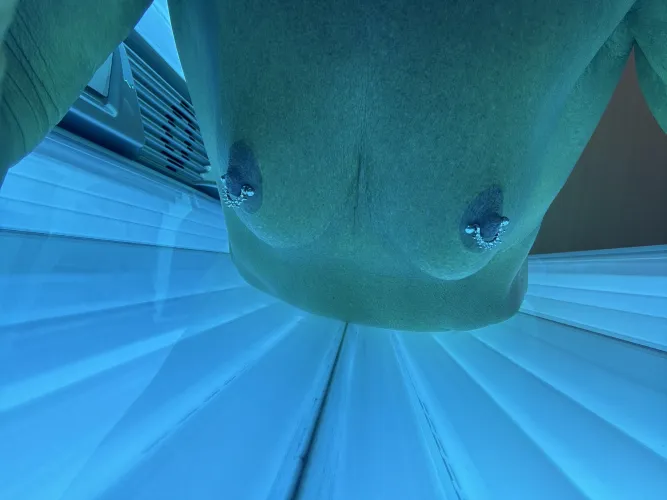 Tanning my tits