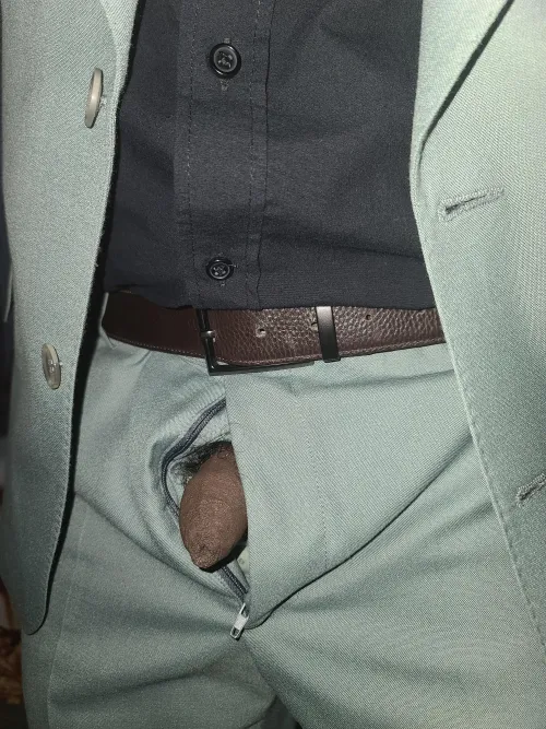 Bathroom break after a conference with my client.