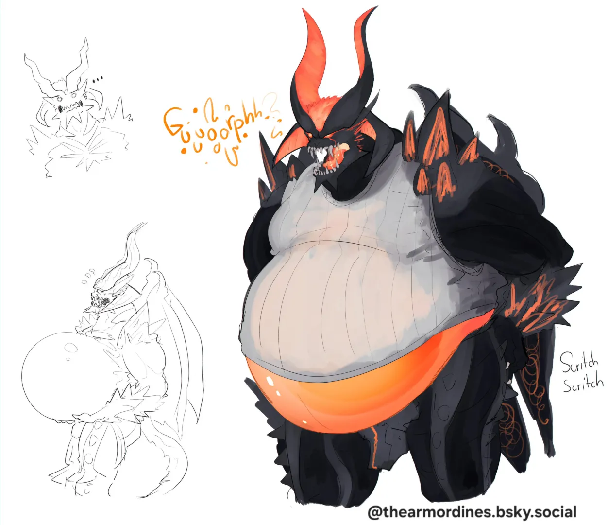 Belly Inflation (@thearmordines.bsky.social)