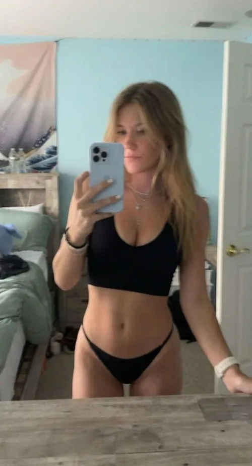 do u like my tiny black thong on this 18yo body