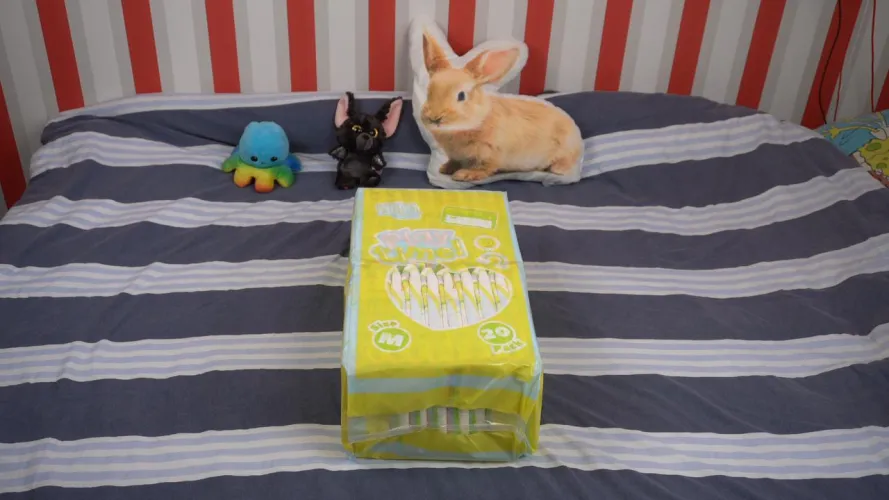 Don't even think of toilets, we have a big pack of thick diapers! 