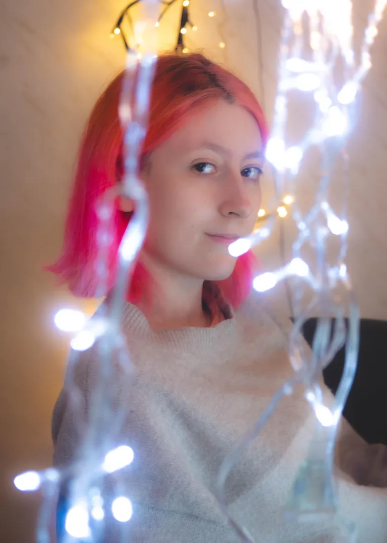 Gentle and mysterious smile, as always