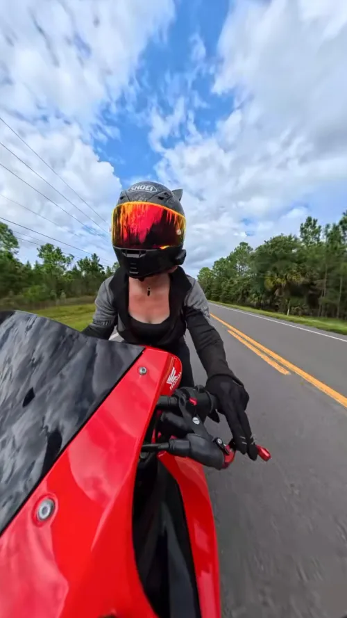 I got a little sunburned riding, can you tell? 