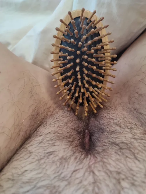 I love to make myself cum with my hairbrush