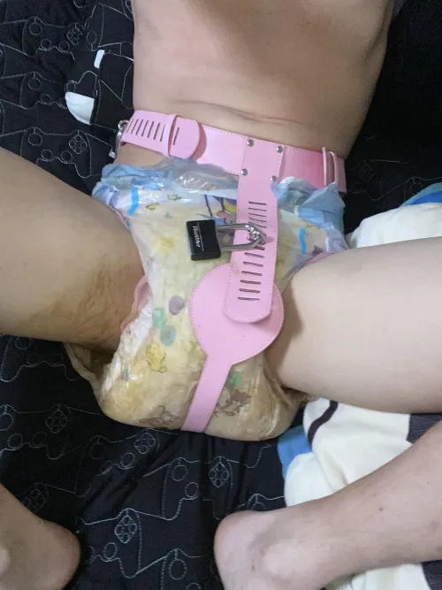 Locked in my dirty diapers