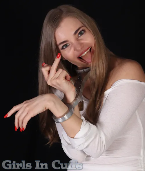 Mad girls get cuffed