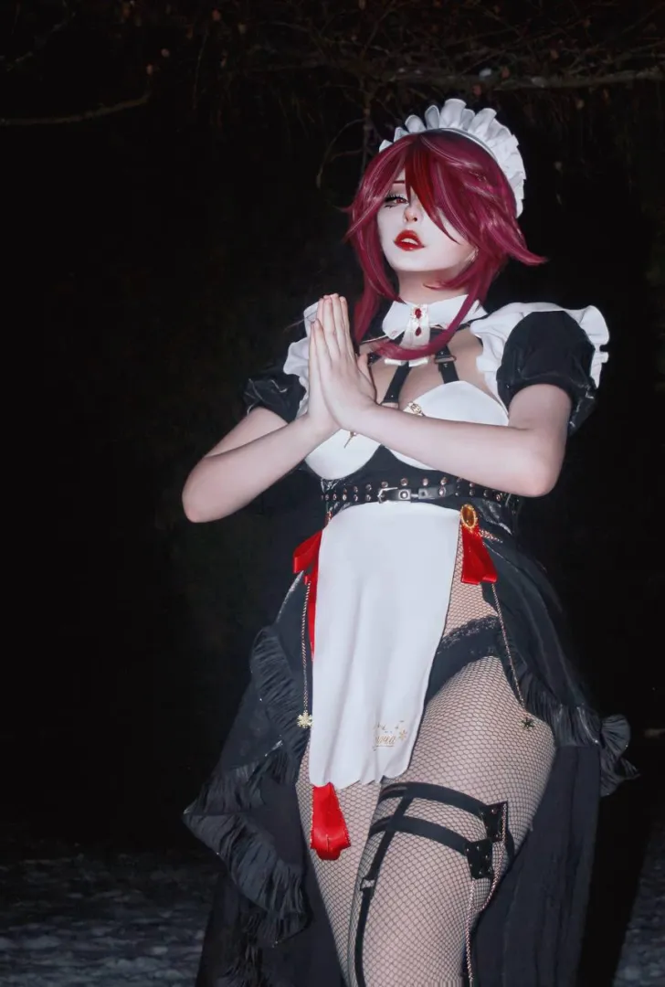 Maid Rosaria cosplay by met0.tox