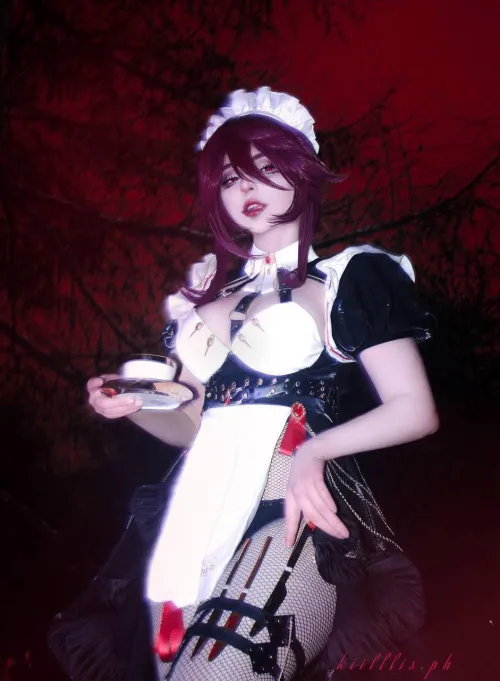 Maid Rosaria cosplay by met0.tox