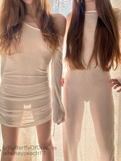 Matching outfits for a party