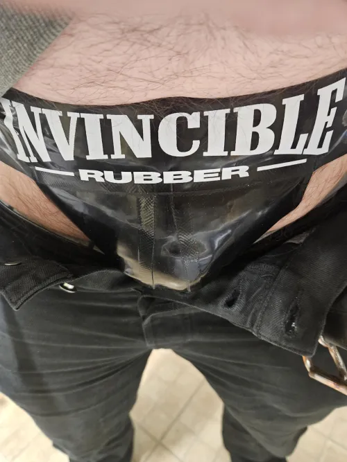 Nice little jock under my jeans today