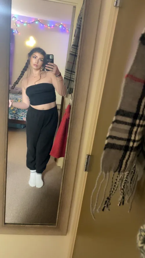 One of my many black sweats