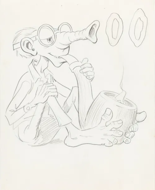 PLOP! #19 Cover Sketch by Wally Wood