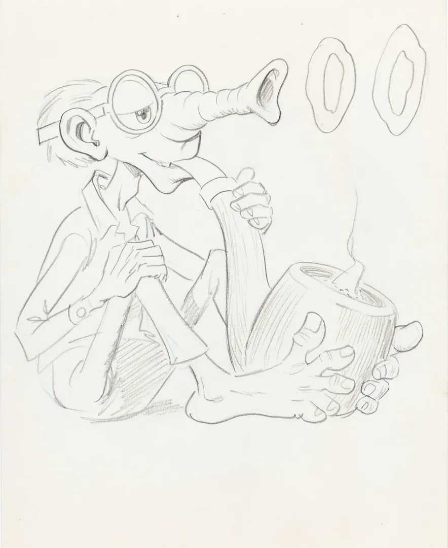 PLOP! #19 Cover Sketch by Wally Wood