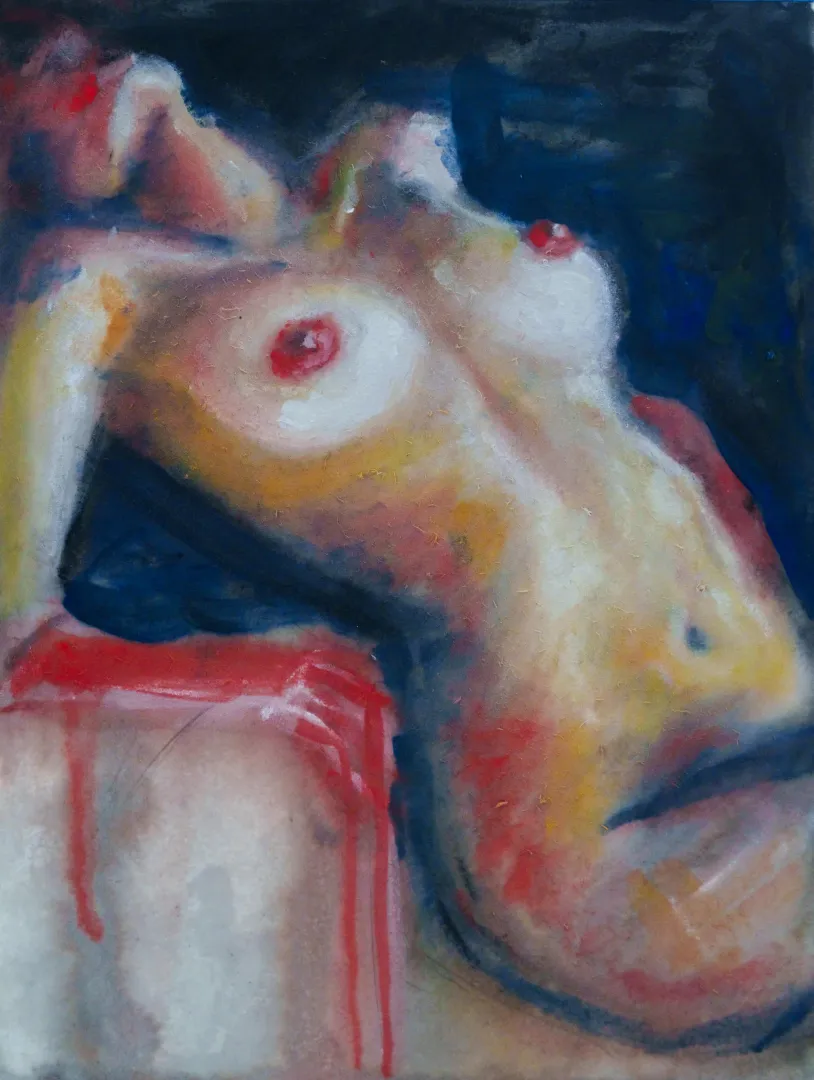 Red girl [original painting] (@pinchepinzon)