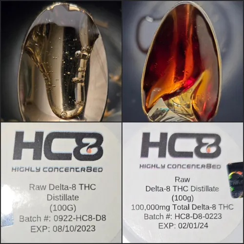 The effects of continuously heating D8 over and over again.