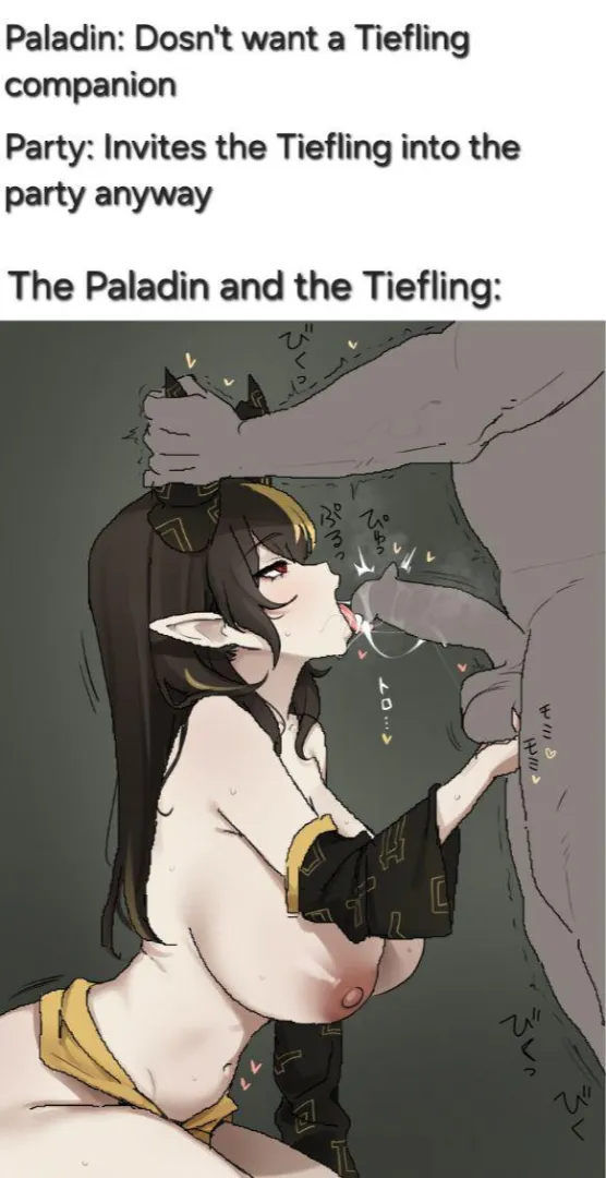 Tieflings do have handle bars...