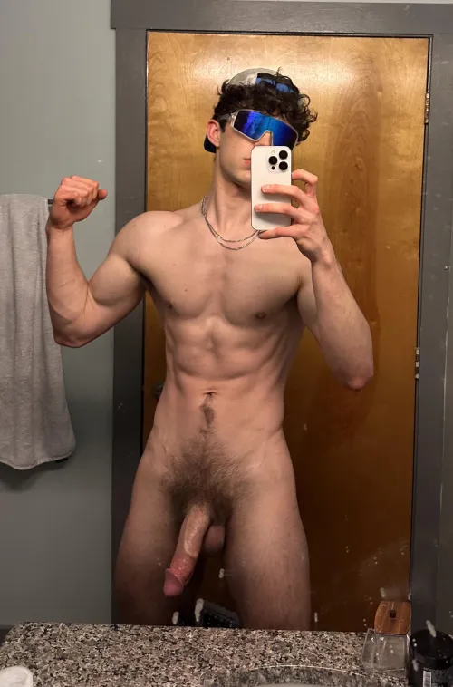 Turns me on knowing other guys are getting off looking at my big hairy dick on the internet