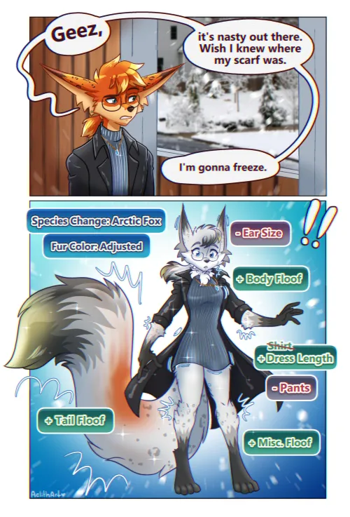 Arctic Attire By aelithart / JakTheJackalope + mini Story