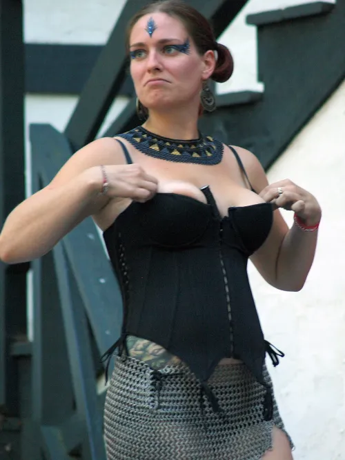 Areolas were peeking out