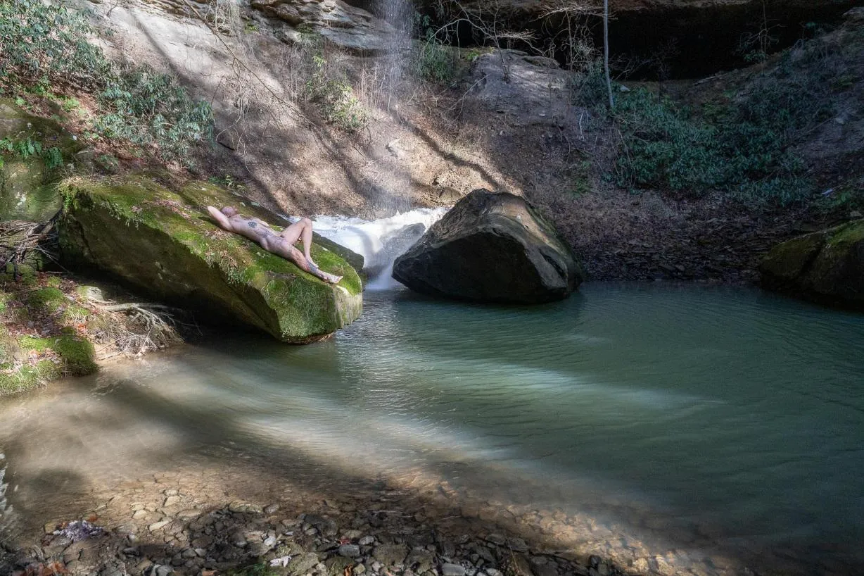 Enjoying nature as much as I can in spite of the cold.