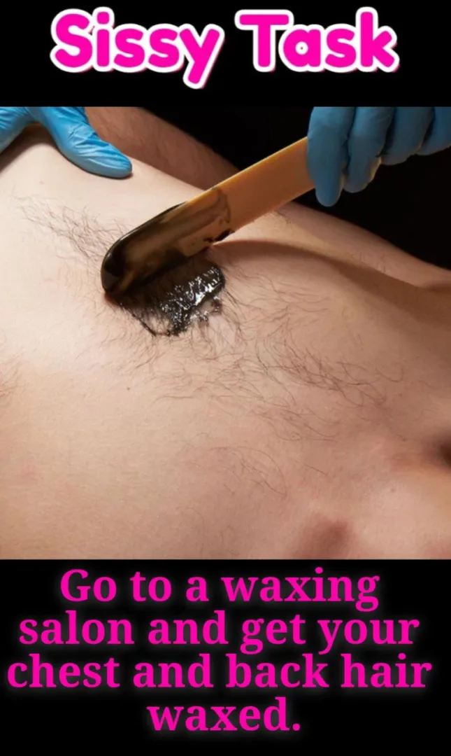 Go to a waxing salon and get your chest and back hair waxed