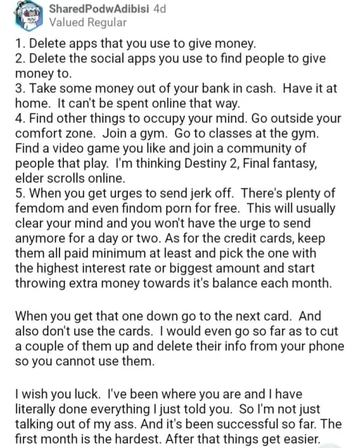 Good advice to stop and fix the damage done