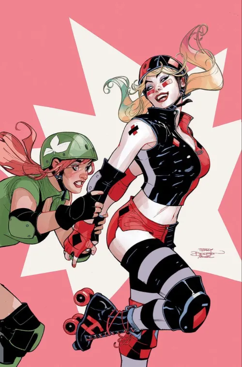 Harley and Ivy skating by Terry Dodson