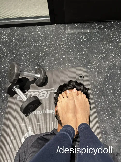 He definitely got lucky to smell my sweaty soles