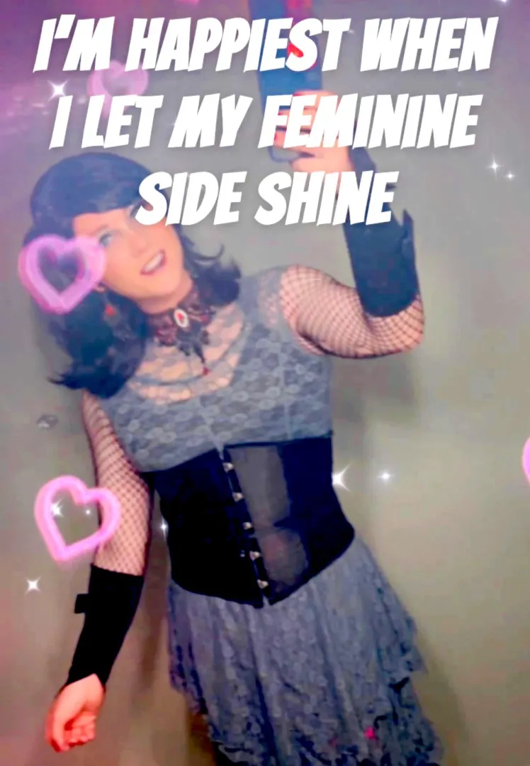 I love being feminine