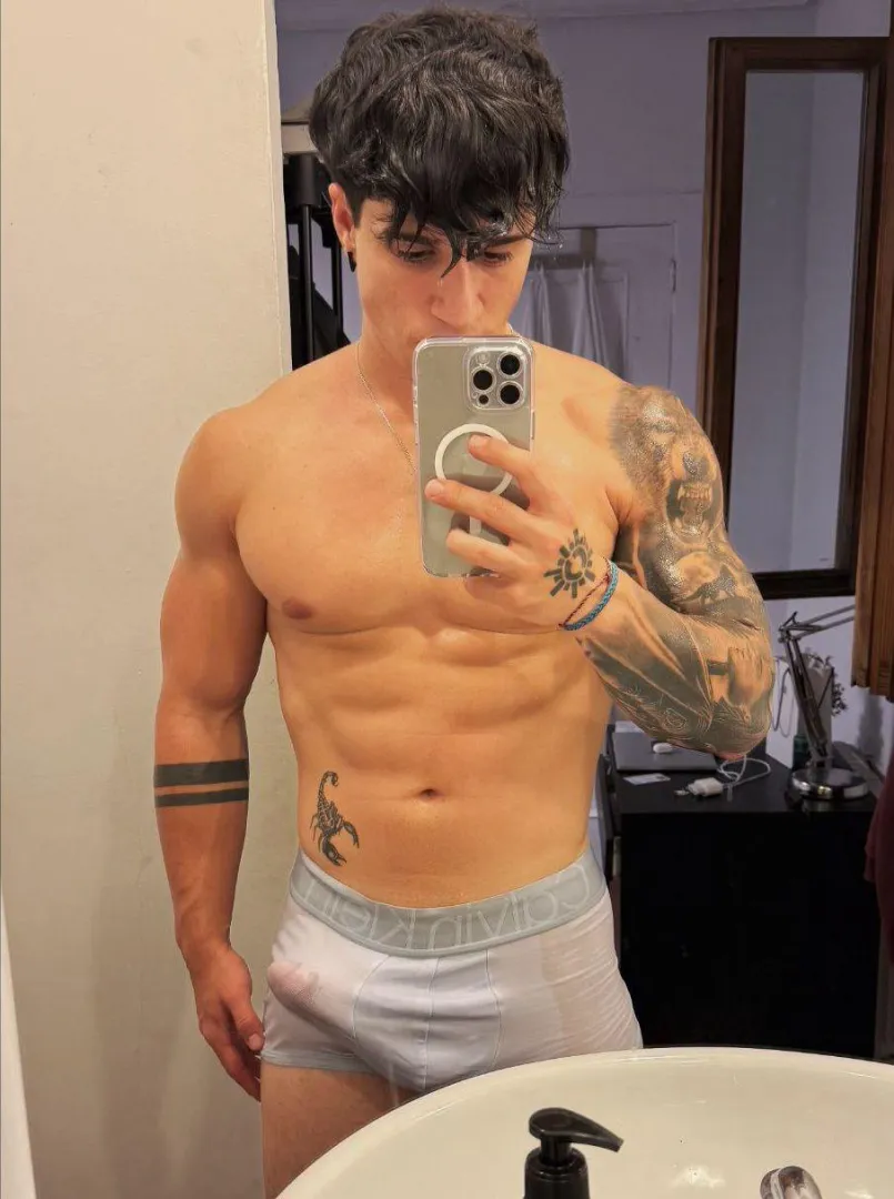 In my house I am in underwear