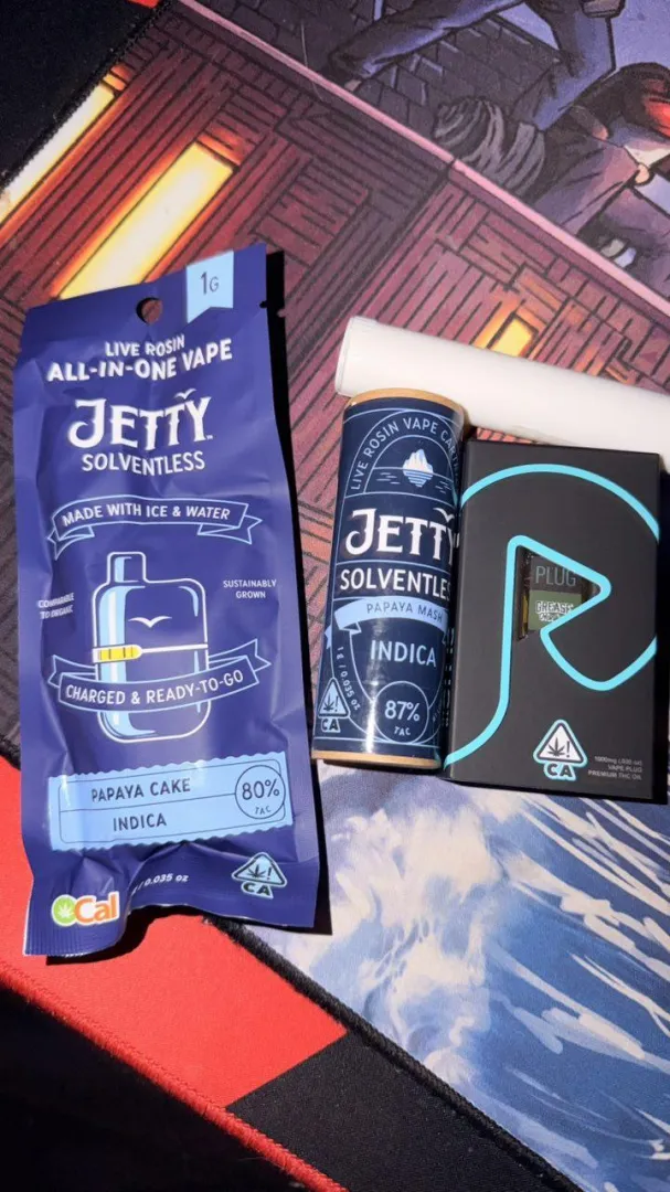 Jetty Solventless Papaya Cake & Jetty Papaya Mash Prerolls