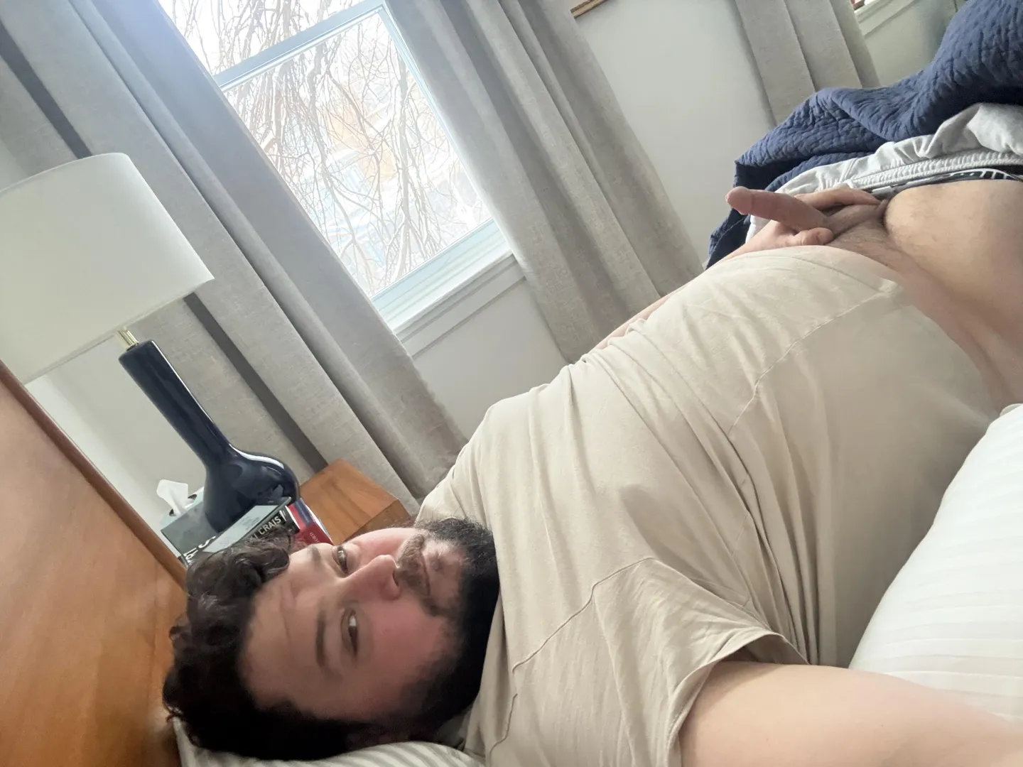 Let’s cuddle and watch the snow