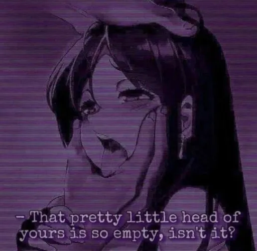 Look me in the eyes while i hold your chin, you can see my mouth moving, but you cant hear what im saying.  Your mind is so much better empty isnt it?