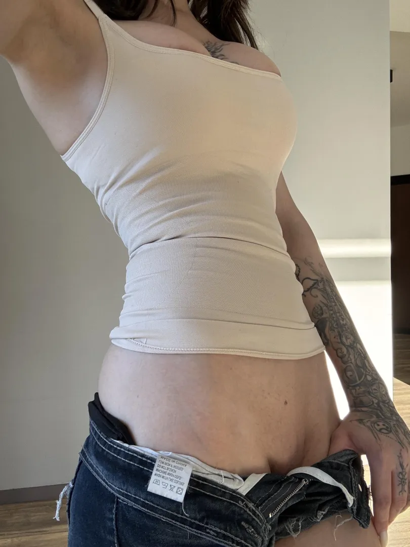 my denim shorts are very low